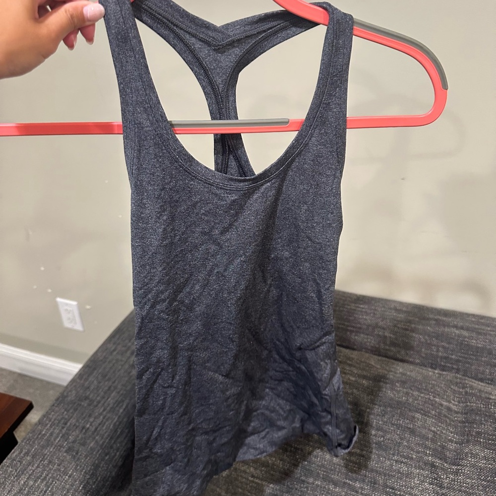 Lululemon Athletica Charcoal Racerback Tank Top